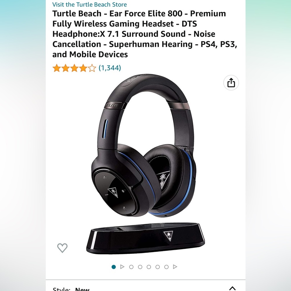 Turtle Beach Wireless Headset Bluetooth Stealth 800, very Lightly used